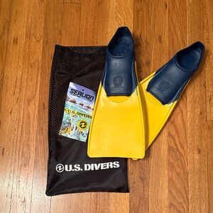U.S. Divers Yellow & Navy Swim Fins